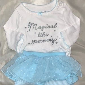 Carter’s Long Sleeve Top + Tutu Pants (newborn)